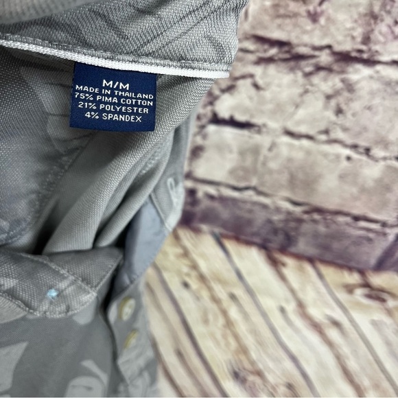 Tommy Bahama New York Yankee Gray Leaf Short Sleeve Polo - Picture 8 of 10